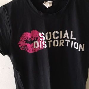 Social Distortion band tee shirt